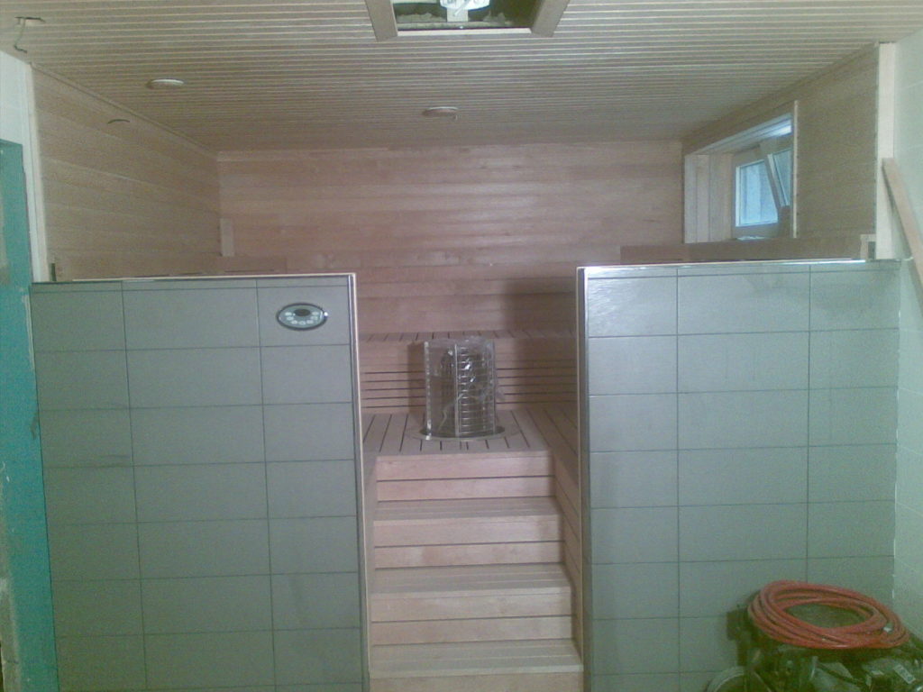 Sauna ehitamine. Sipoo Soome.